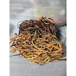 Scrap Leather Pieces 2 Lbs 10 Oz Various Lengths Widths Crafting Not Wide